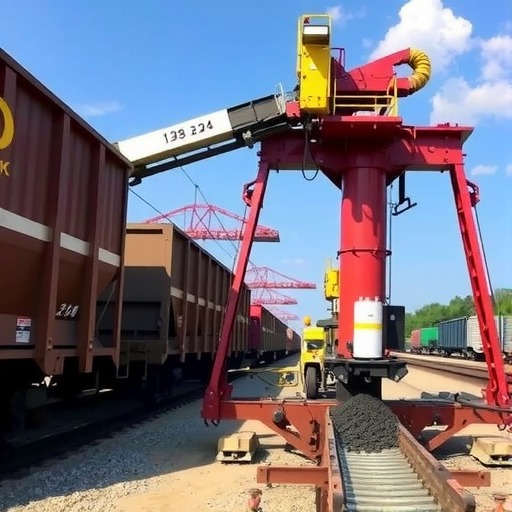 华电潍坊公司首台铁路卸煤机投运：4米加长支架腿(图2)