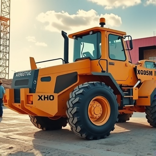 厦工股份首台全甲醇压燃高效动力新能源装载机XG955KM上市(图1) 厦工股份首台全甲醇压燃高效动力新能源装载机XG955KM上市(图1)