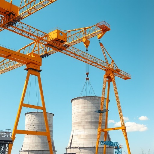 我国核电建设领域首个!1600吨大型龙门吊完成吊装作业(图1) 我国核电建设领域首个!1600吨大型龙门吊完成吊装作业(图1)