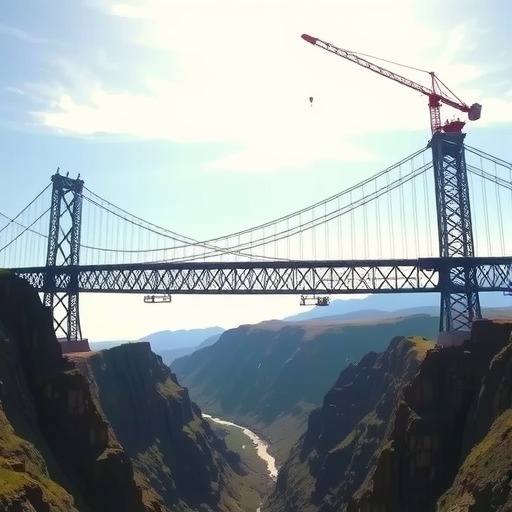 超级工程！世界在建最大跨度悬索桥获新进展(图1)