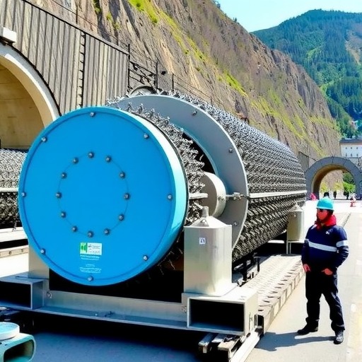 国产首台出口瑞士新型双护盾硬岩掘进机(TBM)始发(图2) 国产首台出口瑞士新型双护盾硬岩掘进机(TBM)始发(图2)