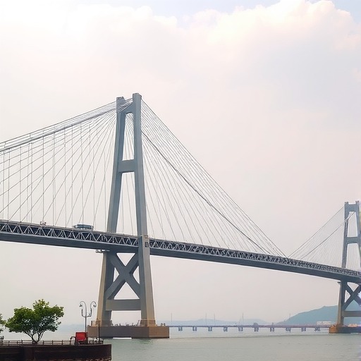 世界首座高低塔采用无桩基础设计大跨度悬索桥桐梓河特大桥通车(图1)