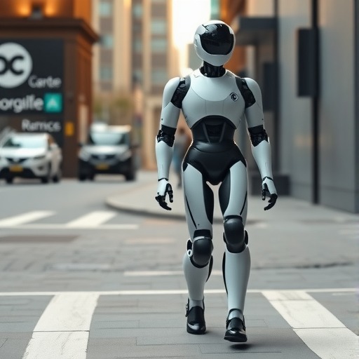 国产人形机器人街边溜达爆火海外:自然步态大步流星如模特T台秀(图1) 国产人形机器人街边溜达爆火海外:自然步态大步流星如模特T台秀(图1)