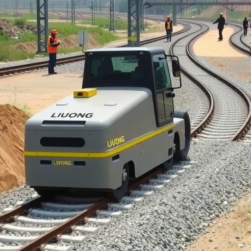 柳工无人驾驶压路机助力包银高铁高品质建设(图1)