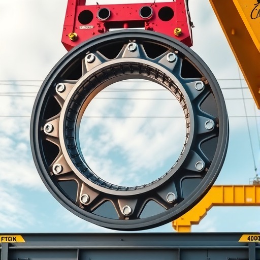 瓦轴集团自主研制出全球首款4000吨起重机回转支承轴承(图1)