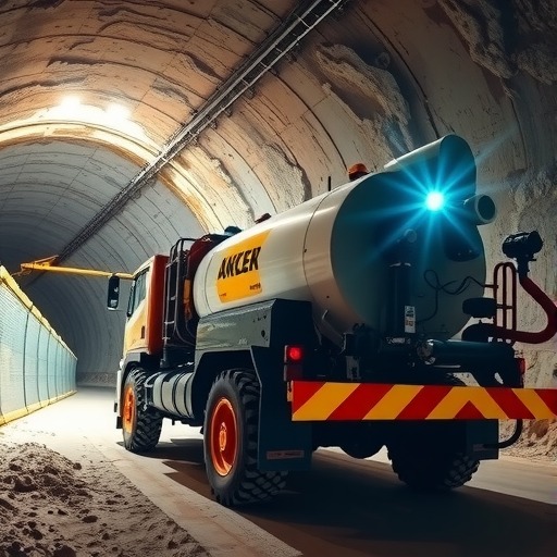 铁建重工矿用混凝土喷射车重磅升级，助力地下矿山高效湿喷支护(图1)