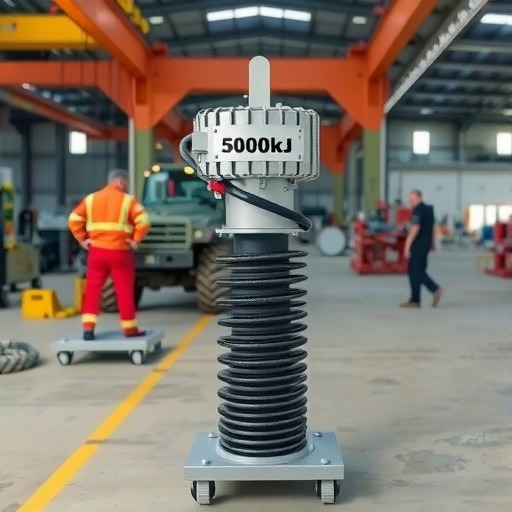 苏子孟会长应邀出席5000kJ单作用液压打桩锤下线仪式(图1)