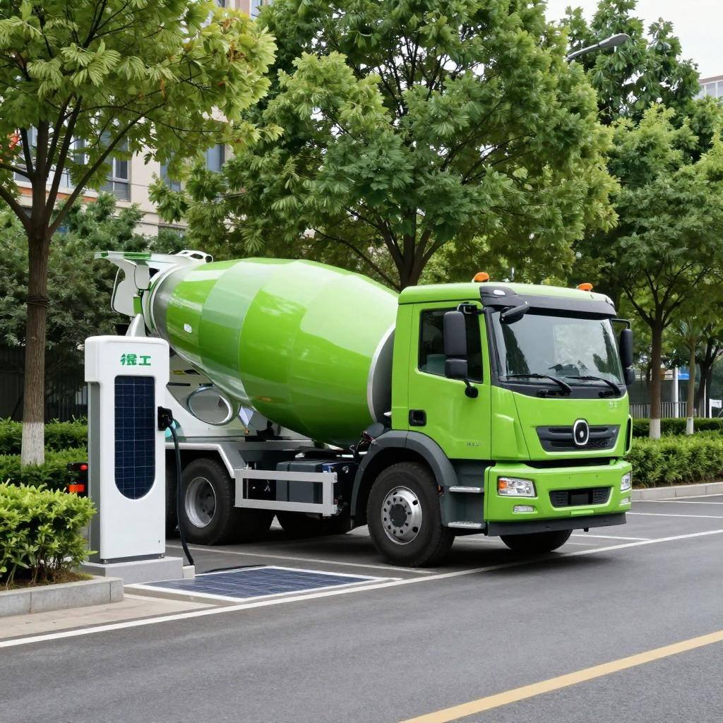 零碳又高效！徐工纯电动搅拌车“绿”动硬实力！(图1)