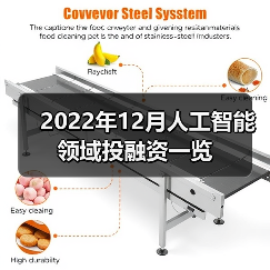 2022年12月人工智能领域投融资一览 2022年12月人工智能领域投融资一览(图4)