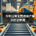 今年以来全国煤炭产量创历史新高(图1)