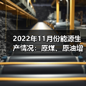 2022年11月份能源生产情况:原煤、原油增速加快(图4) 2022年11月份能源生产情况:原煤、原油增速加快(图4)