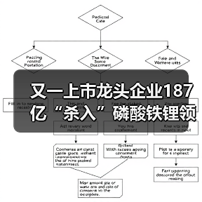 又一上市龙头企业187亿“杀入”磷酸铁锂