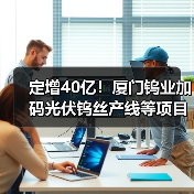 定增40亿!厦门钨业加码光伏钨丝产线等项目(图4) 定增40亿!厦门钨业加码光伏钨丝产线等项目(图4)
