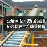 定增40亿!厦门钨业加码光伏钨丝产线等项目(图3) 定增40亿!厦门钨业加码光伏钨丝产线等项目(图3)