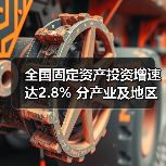 全国固定资产投资增速达2.8% 分产业及