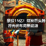 豪投15亿！煤炭巨头跨界光伏布局新能源(图1)