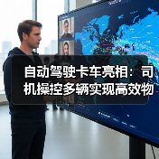 自动驾驶卡车亮相：司机操控多辆实现高效物流(图3)
