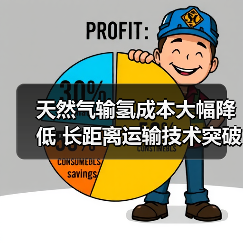 天然气输氢成本大幅降低 长距离运输技术突破(图1)