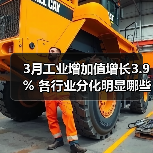 3月工业增加值增长3.9% 各行业分化明显哪些领域领跑?(图2) 3月工业增加值增长3.9% 各行业分化明显哪些领域领跑?(图2)