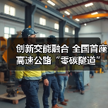 创新交能融合 全国首座高速公路“零碳隧道”清洁能源工程正式开工(图2)