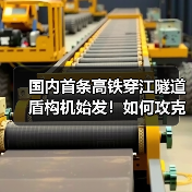 国内首条高铁穿江隧道盾构机始发！如何攻克