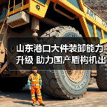 山东港口大件装卸能力升级 助力国产盾构机出海加速(图1) 山东港口大件装卸能力升级 助力国产盾构机出海加速(图1)