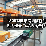 1800型波形钢腹板桥创世界纪录 飞龙大桥全桥合龙(图1) 1800型波形钢腹板桥创世界纪录 飞龙大桥全桥合龙(图1)