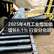 2025年4月工业增加值增长6.1% 行业分化明显(图4)