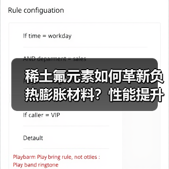 稀土氟元素如何革新负热膨胀材料?性能提升新策略解析(图2) 稀土氟元素如何革新负热膨胀材料?性能提升新策略解析(图2)