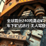 全球首台240吨混动矿车下矿试运行 无人驾驶技术革新开采效率(图3) 全球首台240吨混动矿车下矿试运行 无人驾驶技术革新开采效率(图3)