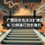广西首条高速改扩建通车 桂柳通行效率提升(图4) 广西首条高速改扩建通车 桂柳通行效率提升(图4)