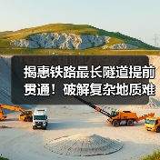 揭惠铁路最长隧道提前贯通!破解复杂地质难题(图3) 揭惠铁路最长隧道提前贯通!破解复杂地质难题(图3)