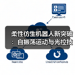 柔性仿生机器人新突破:自振荡运动与光控技术结合(图2) 柔性仿生机器人新突破:自振荡运动与光控技术结合(图2)