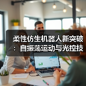 柔性仿生机器人新突破:自振荡运动与光控技术结合(图3) 柔性仿生机器人新突破:自振荡运动与光控技术结合(图3)