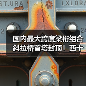 国内最大跨度梁桁组合斜拉桥首塔封顶！西十高铁提速在即(图2)