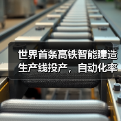 世界首条高铁智能建造生产线投产，自动化率
