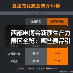 西部电博会新质生产力展区全览:哪些展品引人注目?(图4) 西部电博会新质生产力展区全览:哪些展品引人注目?(图4)