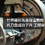 世界最长海底隧道盾构机刀盘成功下井 工程突破再进一步(图4)