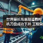 世界最长海底隧道盾构机刀盘成功下井 工程突破再进一步(图3)