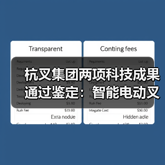 杭叉集团两项科技成果通过鉴定：智能电动叉车与无人驾驶技术突破(图4)