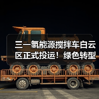 三一氢能源搅拌车白云区正式投运！绿色转型
