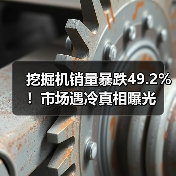 挖掘机销量暴跌49.2%！市场遇冷真相曝