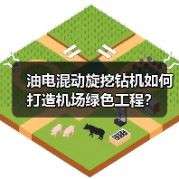 油电混动旋挖钻机如何打造机场绿色工程？(图1)