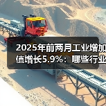2025年前两月工业增加值增长5.9%：哪些行业领跑？ - 辰飞雨恒通能机械资讯