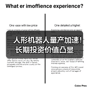 人形机器人量产加速！长期投资价值凸显
