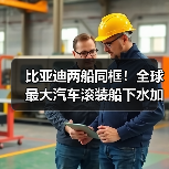比亚迪两船同框!全球最大汽车滚装船下水加速出海(图3) 比亚迪两船同框!全球最大汽车滚装船下水加速出海(图3)