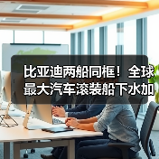 比亚迪两船同框!全球最大汽车滚装船下水加速出海(图4) 比亚迪两船同框!全球最大汽车滚装船下水加速出海(图4)