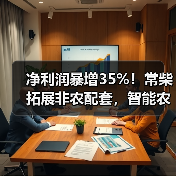 净利润暴增35%!常柴拓展非农配套,智能农机布局引关注(图3) 净利润暴增35%!常柴拓展非农配套,智能农机布局引关注(图3)