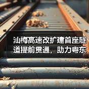 汕梅高速改扩建首座隧道提前贯通，助力粤东北交通升级(图3)