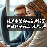 成渝中线高铁首片箱梁智能预制完成 时速350公里建设提速(图2) 成渝中线高铁首片箱梁智能预制完成 时速350公里建设提速(图2)